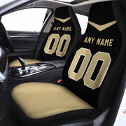 Custom Car Seat Covers New Orleans Jersey Personalized Football Car Seat Covers for Men Women