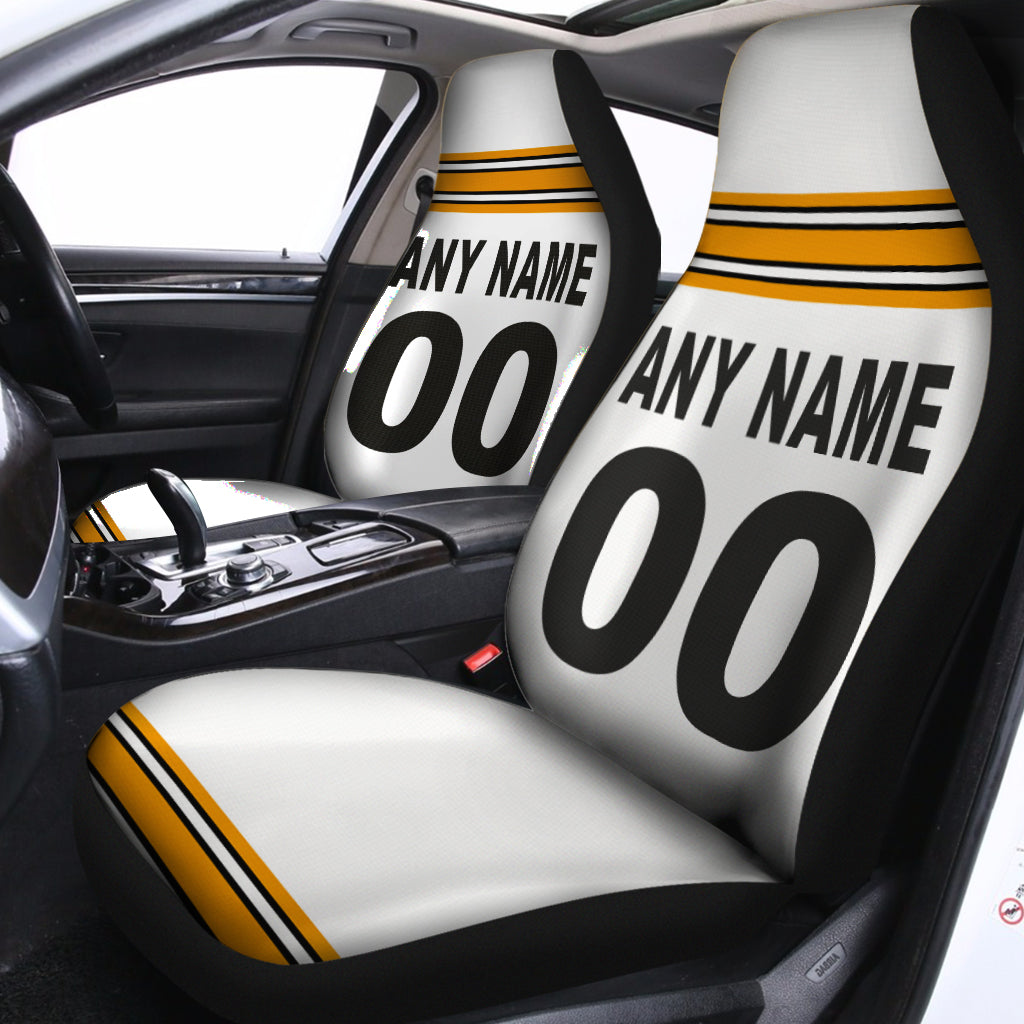 Custom Car Seat Covers Pittsburgh Steelers Jersey Personalized Baseball Car Seat Covers for Boys Girls Men Women