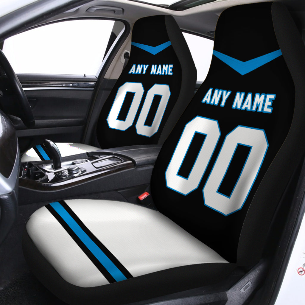 Custom Car Seat Covers Carolina Jersey Personalized Football Car Seat Covers for Men Women