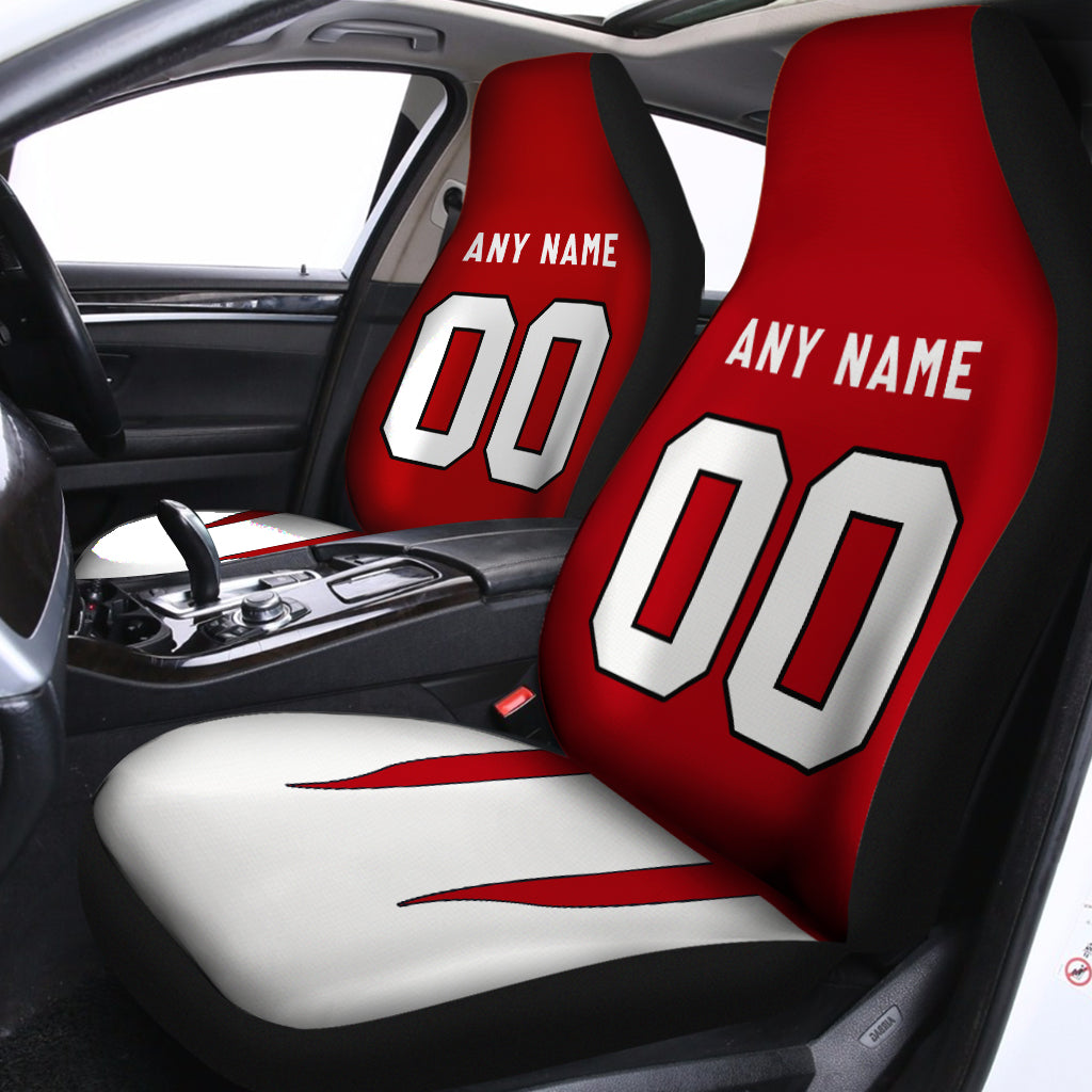 Custom Car Seat Covers Arizona Jersey Personalized Football Car Seat Covers for Men Women