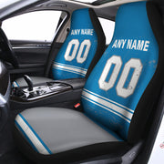 Custom Car Seat Covers Detroit Jersey Personalized Football Car Seat Covers for Men Women