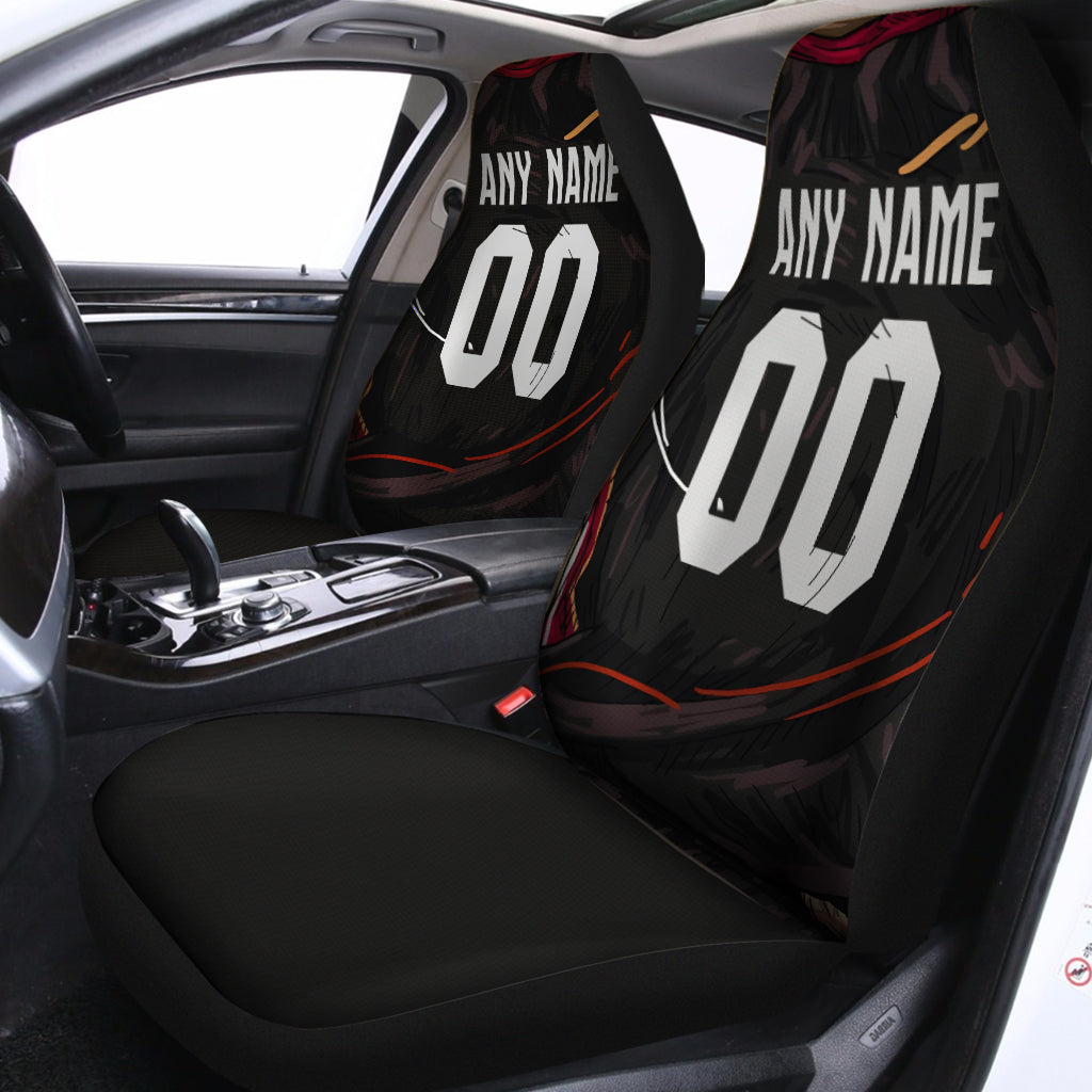 Custom Car Seat Covers Miami Jersey Personalized Basketball Car Seat Covers for Boys Girls Men Women