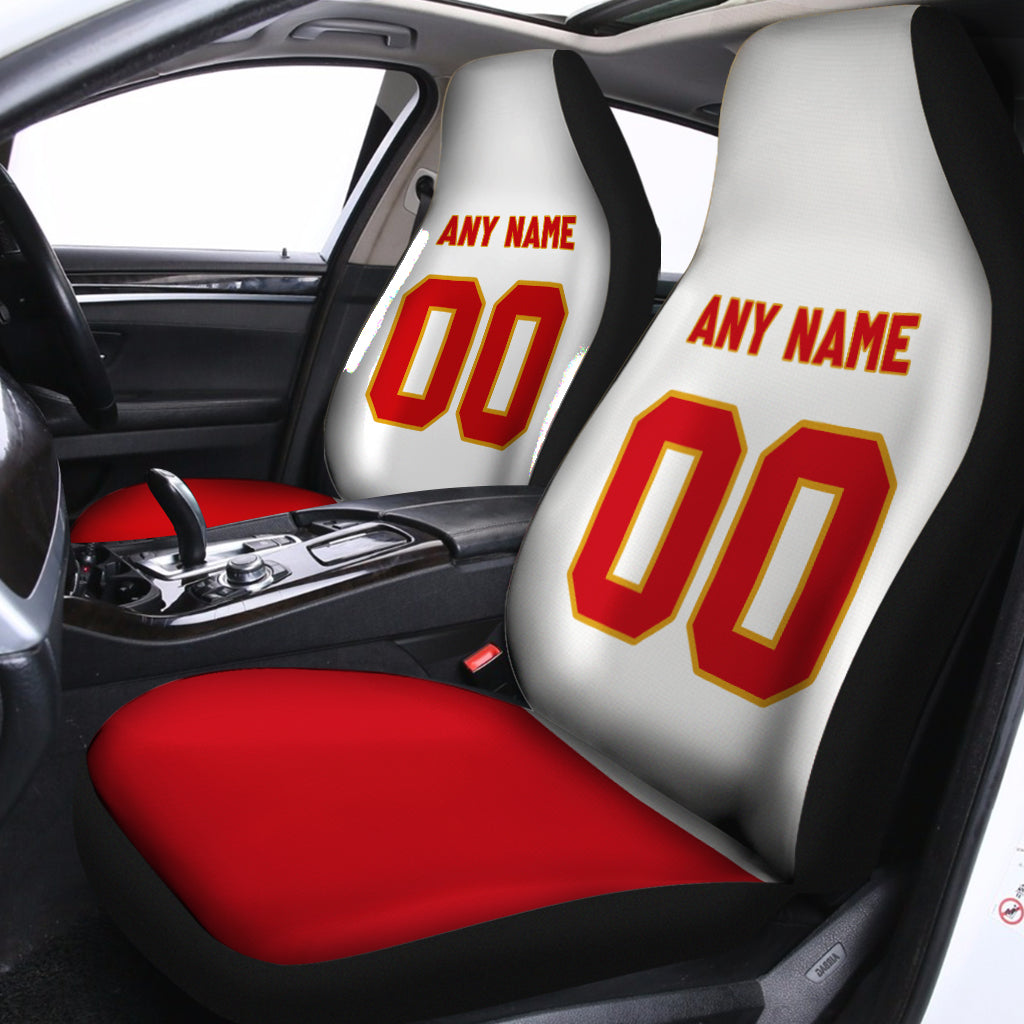 Custom Car Seat Covers Kansas City Jersey Personalized Football Car Seat Covers for Men Women