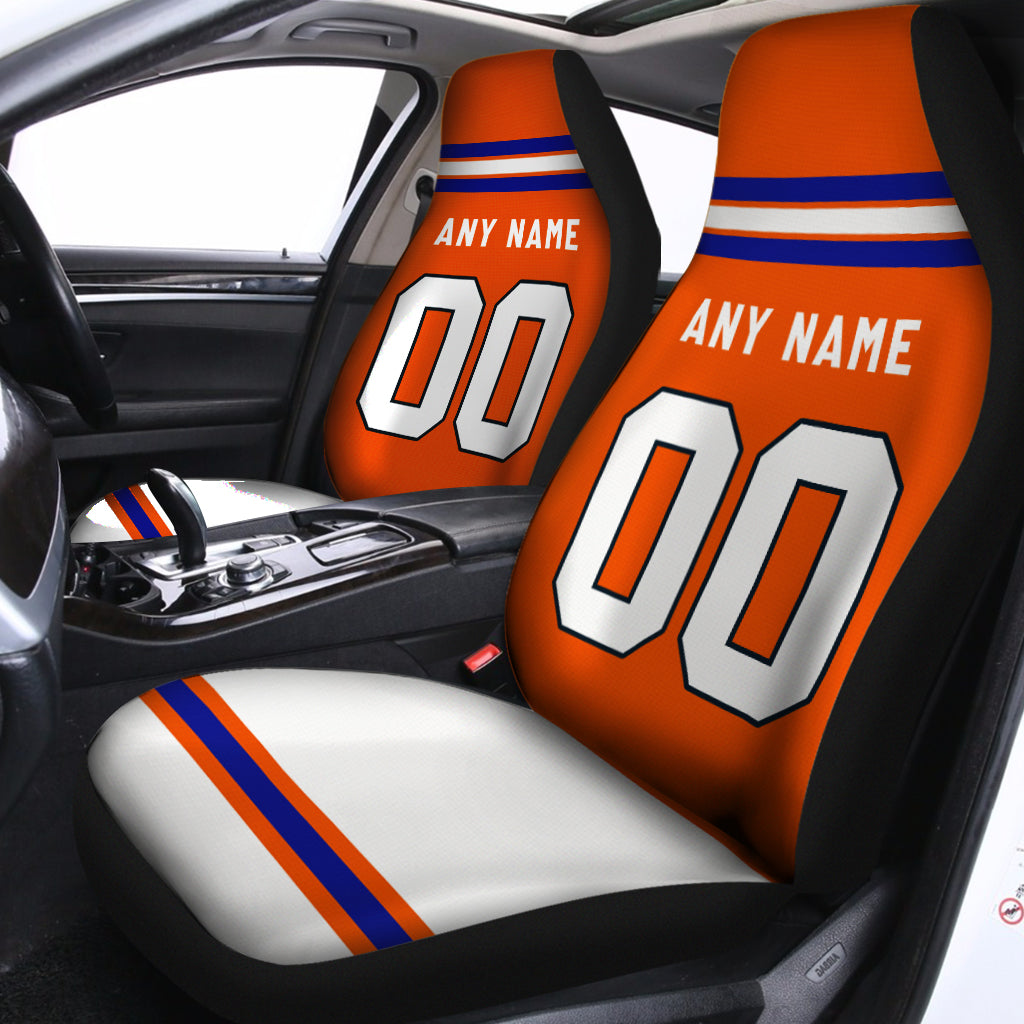 Custom Car Seat Covers Denver Jersey Personalized Football Car Seat Covers for Men Women