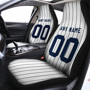 Custom Car Seat Covers New York Jersey Personalized Baseball Car Seat Covers for Men Women