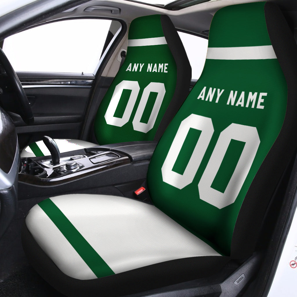 Custom Car Seat Covers New York Jersey Personalized Football Car Seat Covers for Men Women