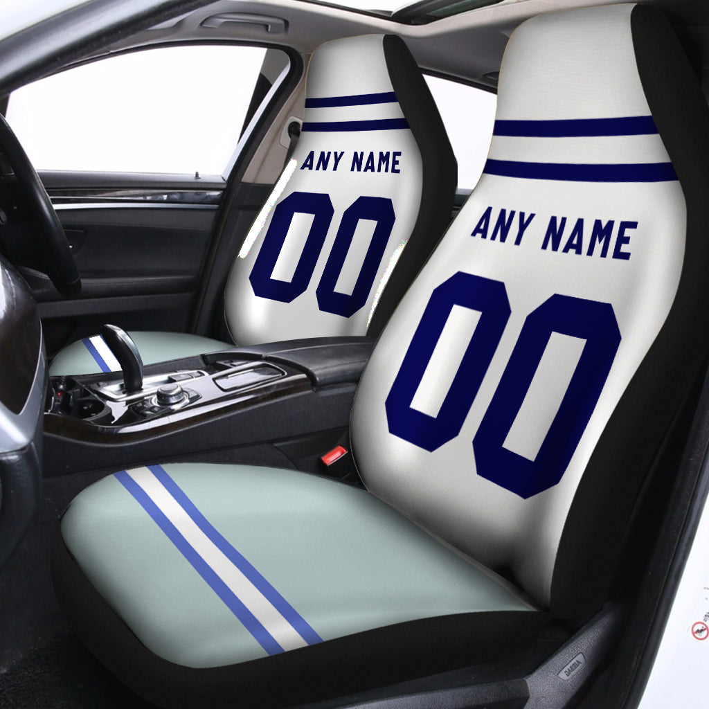 Custom Car Seat Covers Dallas Jersey Personalized Football Car Seat Covers for Men Women
