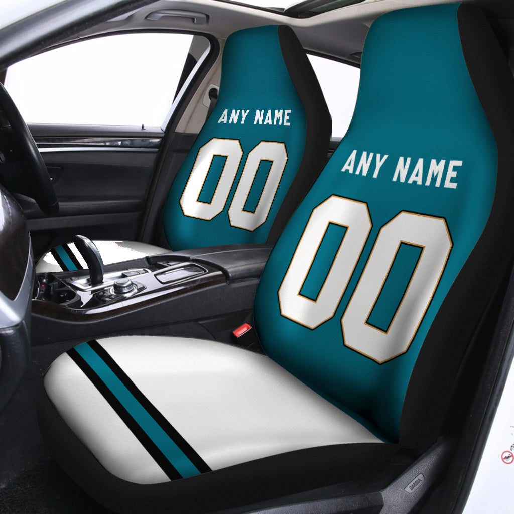 Custom Car Seat Covers Jacksonville Jersey Personalized Football Car Seat Covers for Men Women