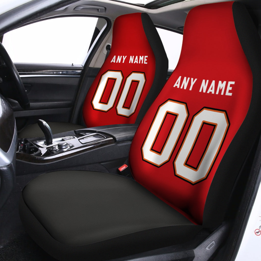 Custom Car Seat Covers Tampa Bay Jersey Personalized Football Car Seat Covers for Men Women