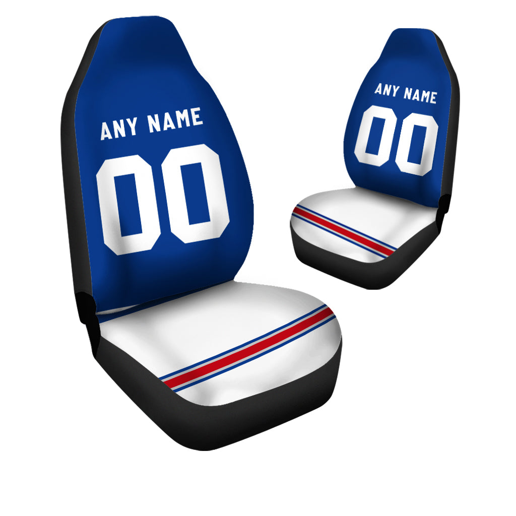 Custom Car Seat Covers New York Jersey Personalized Football Car Seat Covers for Men Women