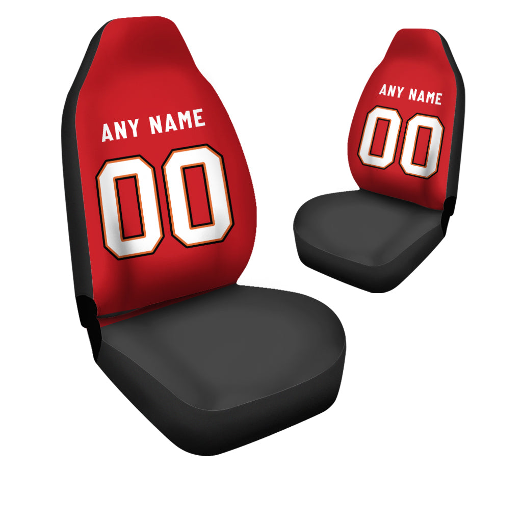 Custom Car Seat Covers Tampa Bay Jersey Personalized Football Car Seat Covers for Men Women
