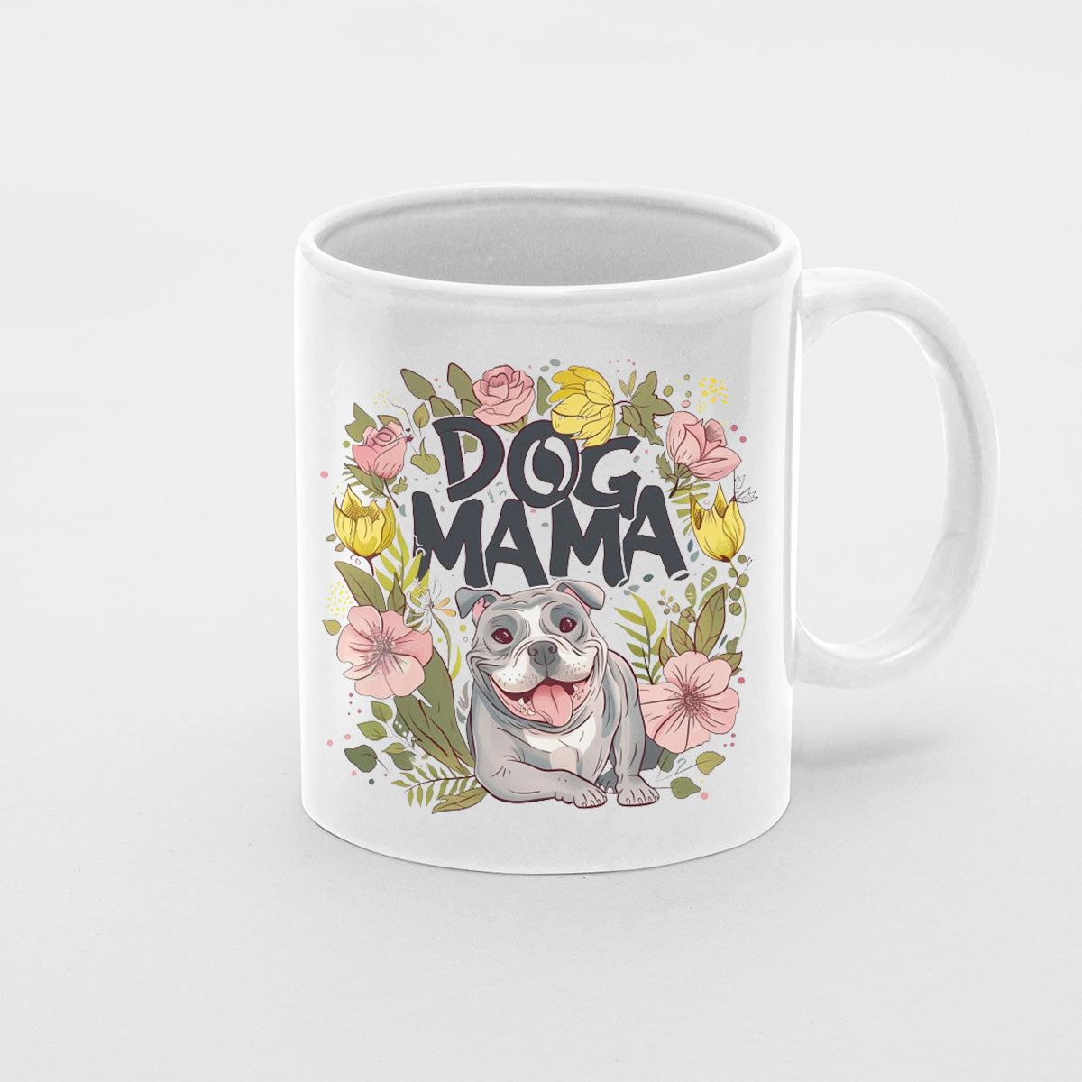 Dog Mama, Mom Birthday Gift For Mom Gift, Mothers Day Gift From Daughter Son Kids, Mom Mug, Mom Coffee Mug, Mommy Funny Christmas Stick Personalized
