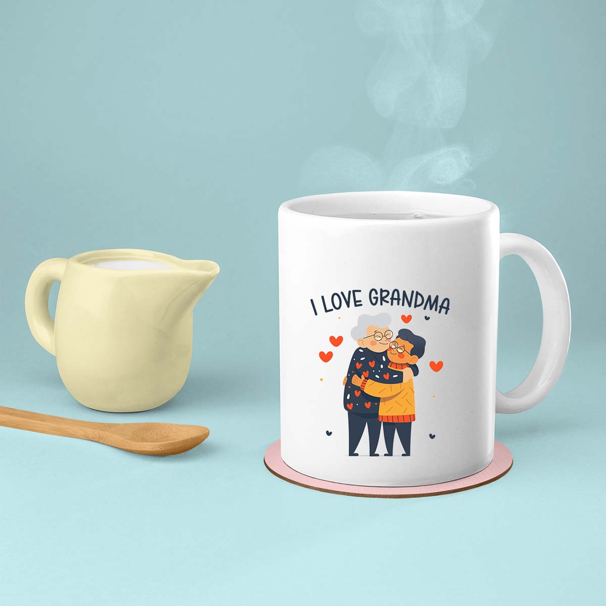 Grandma Mug, Grandma Gift For Grandma Birthday Gift Personalized Grandma Coffee Cup, Mothers Day Gift From Granddaughter Grandson, Grandkids 2