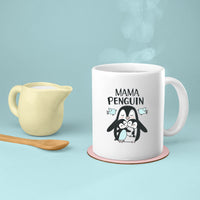 Thumbnail for Mom Birthday Gift For Mom Gift, Mothers Day Gift From Daughter Son Kids, Mom Mug, Mom Coffee Mug, Mommy Funny Christmas Stick Personalized, Mama Penguin