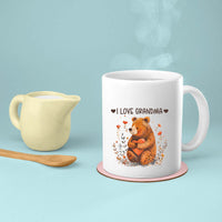 Thumbnail for Grandma Mug, Grandma Gift For Grandma Birthday Gift Personalized Grandma Coffee Cup, Mothers Day Gift From Granddaughter Grandson, Bear Nana