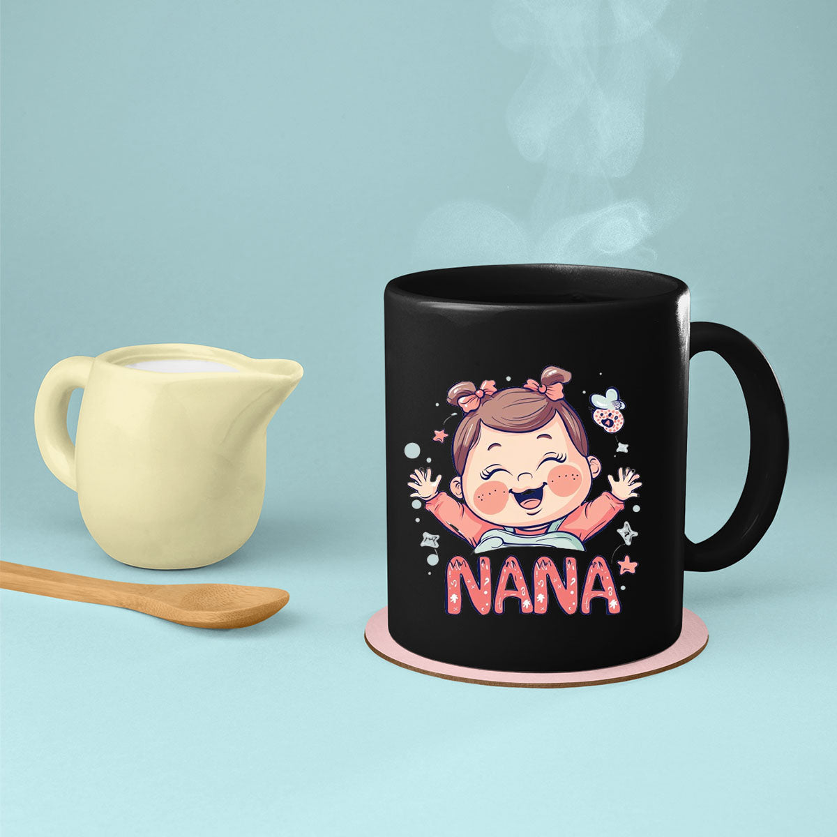 Grandma Mug, Grandma Gift For Grandma Birthday Gift Personalized Grandma Coffee Cup, Mothers Day Gift From Granddaughter Grandson, Baby Love Nana