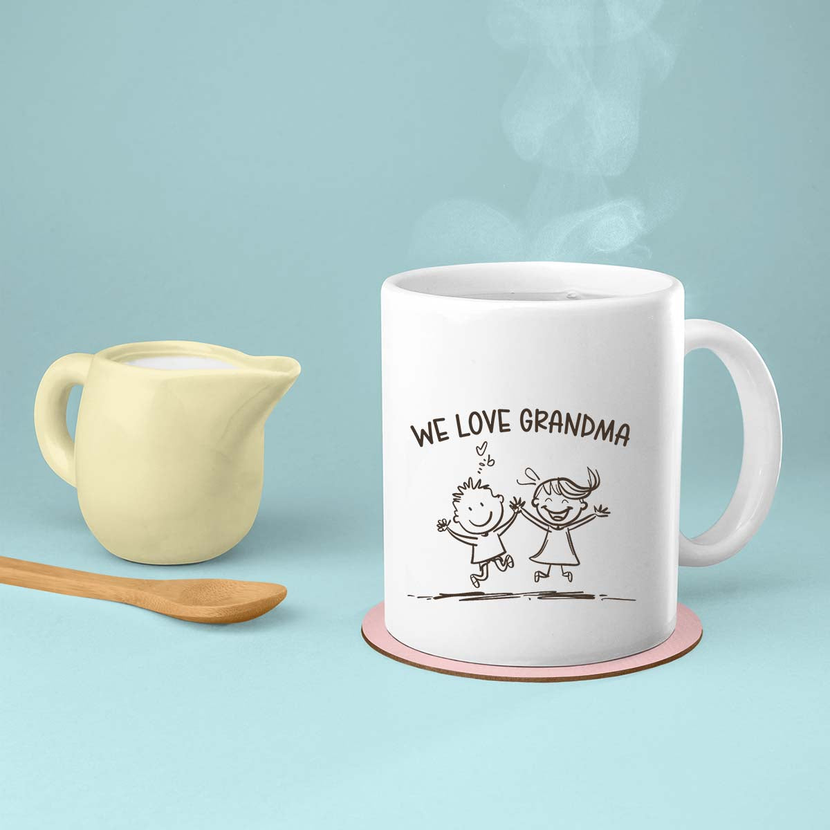 Grandma Mug, Grandma Gift For Grandma Birthday Gift Personalized Grandma Coffee Cup, Mothers Day Gift From Granddaughter Grandson, Grandkids 3