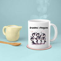 Thumbnail for Grandma Mug, Grandma Gift For Grandma Birthday Gift Personalized Grandma Coffee Cup, Mothers Day Gift From Granddaughter Grandson, Custom Name Penguins