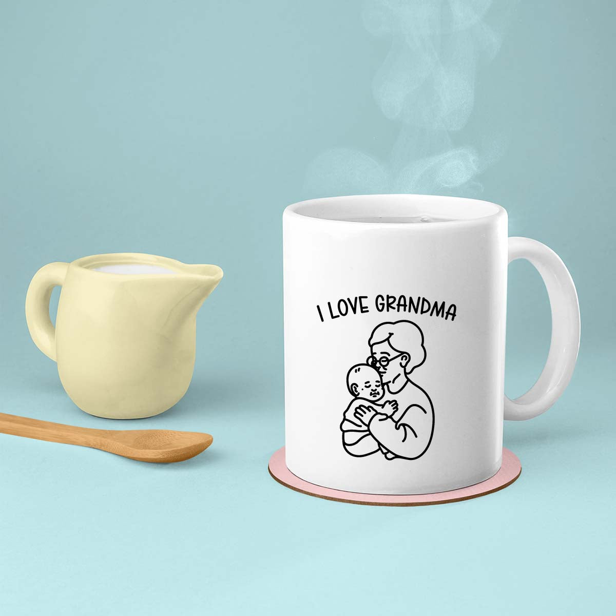 Grandma Mug, Grandma Gift For Grandma Birthday Gift Personalized Grandma Coffee Cup, Mothers Day Gift From Granddaughter Grandson, Grandkids 1