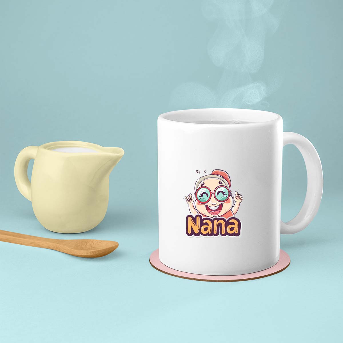Grandma Mug, Grandma Gift For Grandma Birthday Gift Personalized Grandma Coffee Cup, Mothers Day Gift From Granddaughter Grandson, Nana Cartoon