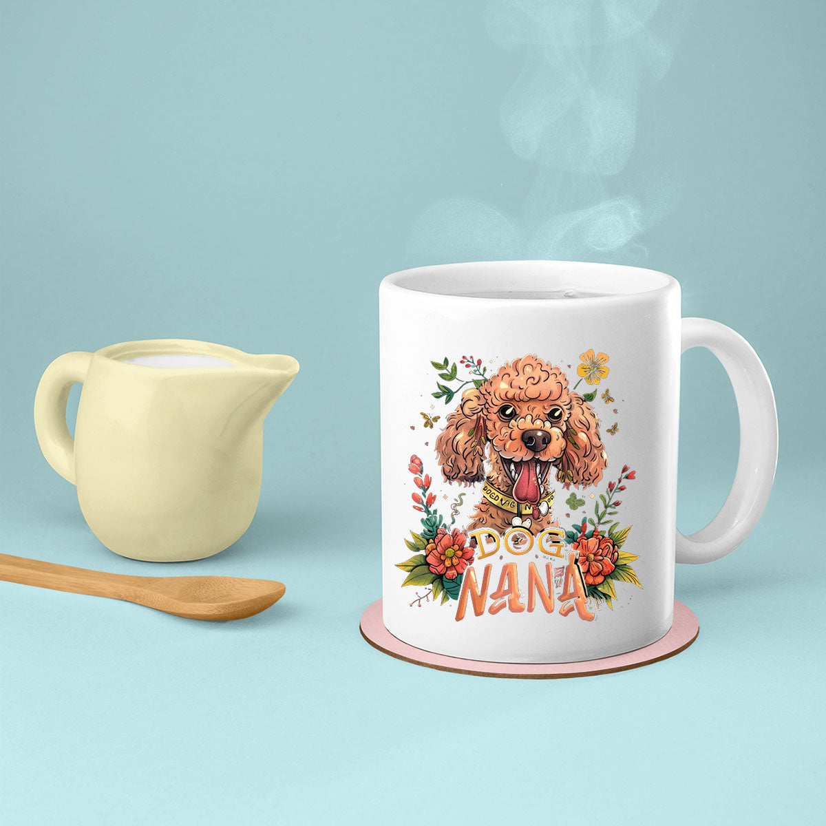 Grandma Mug, Grandma Gift For Grandma Birthday Gift Personalized Grandma Coffee Cup, Mothers Day Gift From Granddaughter Grandson, Dog Nana 2