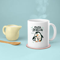 Thumbnail for Mom Birthday Gift For Mom Gift, Mothers Day Gift From Daughter Son Kids, Mom Mug, Mom Coffee Mug, Mommy Funny Christmas Stick Personalized, Mama Penguin