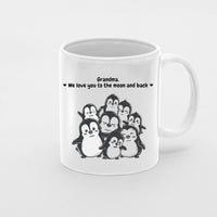 Thumbnail for Grandma Mug, Grandma Gift For Grandma Birthday Gift Personalized Grandma Coffee Cup, Mothers Day Gift From Granddaughter Grandson, Custom Name Penguins