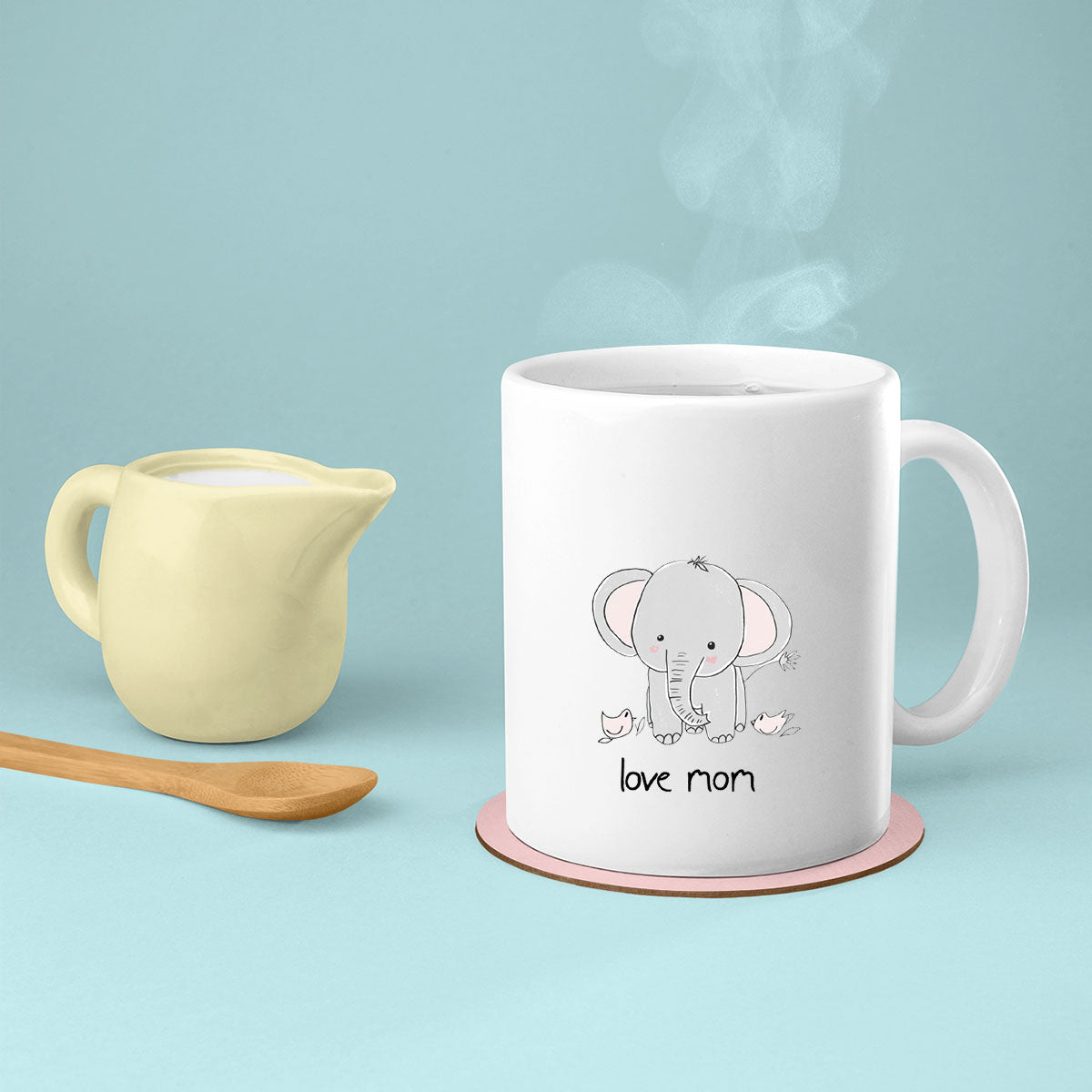 Elephant Mom, Mom Birthday Gift For Mom Gift, Mothers Day Gift From Daughter Son Kids, Mom Mug, Mom Coffee Mug, Mommy Funny Christmas Stick Personalized