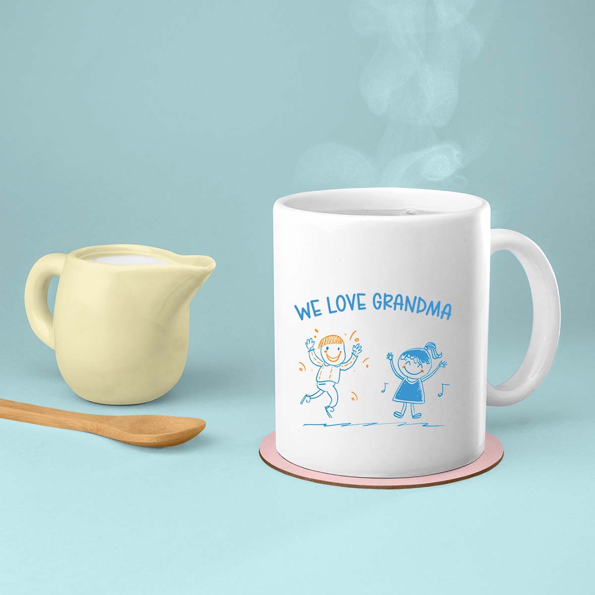 Grandma Mug, Grandma Gift For Grandma Birthday Gift Personalized Grandma Coffee Cup, Mothers Day Gift From Granddaughter Grandson, Grandkids 3