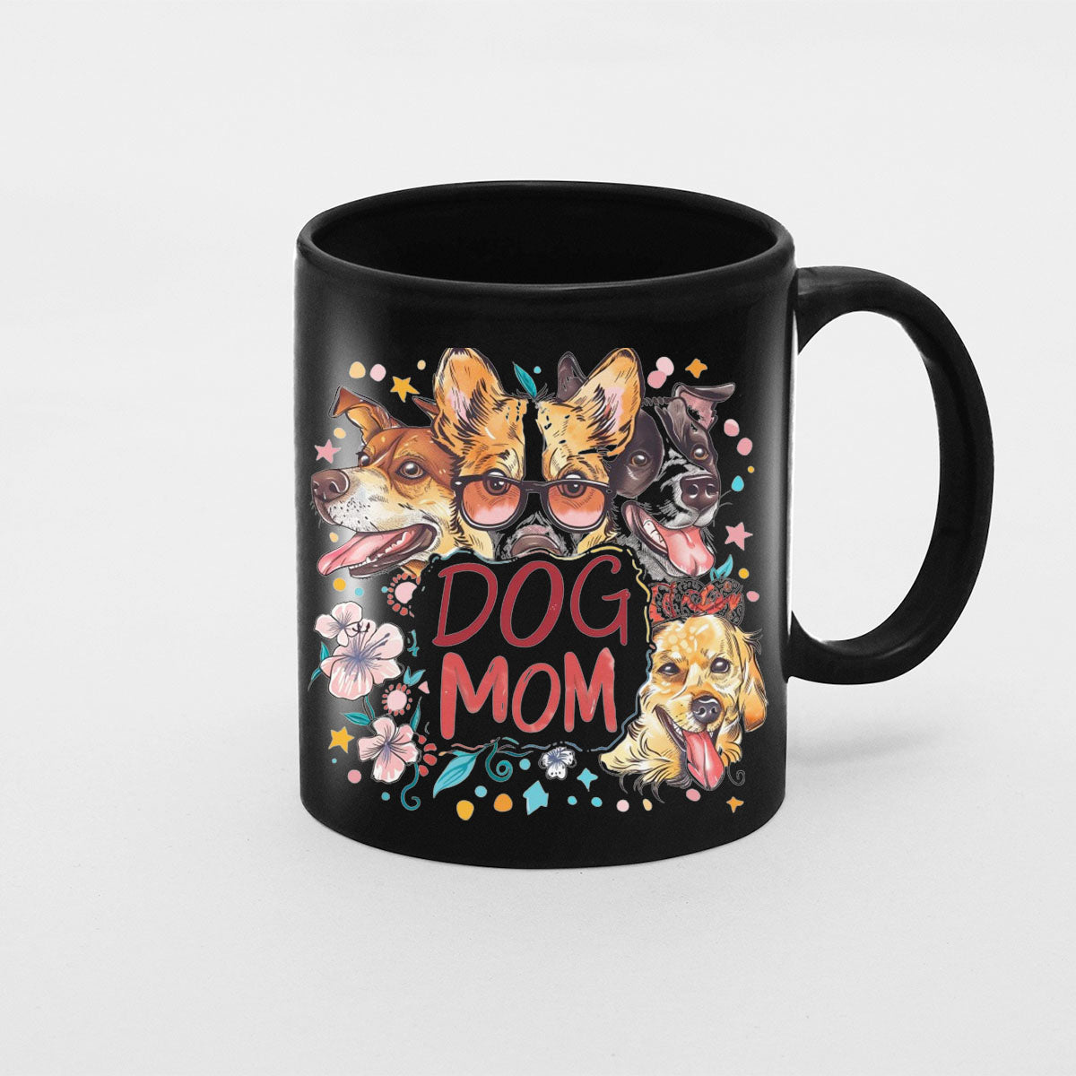 Dog Mom, Mom Birthday Gift For Mom Gift, Mothers Day Gift From Daughter Son Kids, Mom Mug, Mom Coffee Mug, Mommy Funny Christmas Stick Personalized