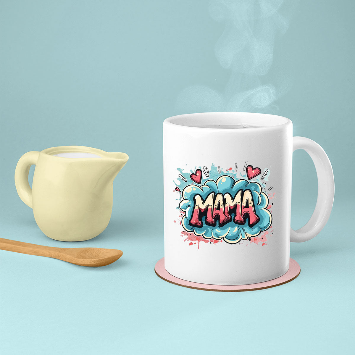 Mom Birthday Gift For Mom Gift, Mothers Day Gift From Daughter Son Kids, Mom Mug, Mom Coffee Mug, Mommy Funny Christmas Stick Personalized, Text Mama Color