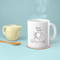 Thumbnail for Elephant Mom, Mom Birthday Gift For Mom Gift, Mothers Day Gift From Daughter Son Kids, Mom Mug, Mom Coffee Mug, Mommy Funny Christmas Stick Personalized