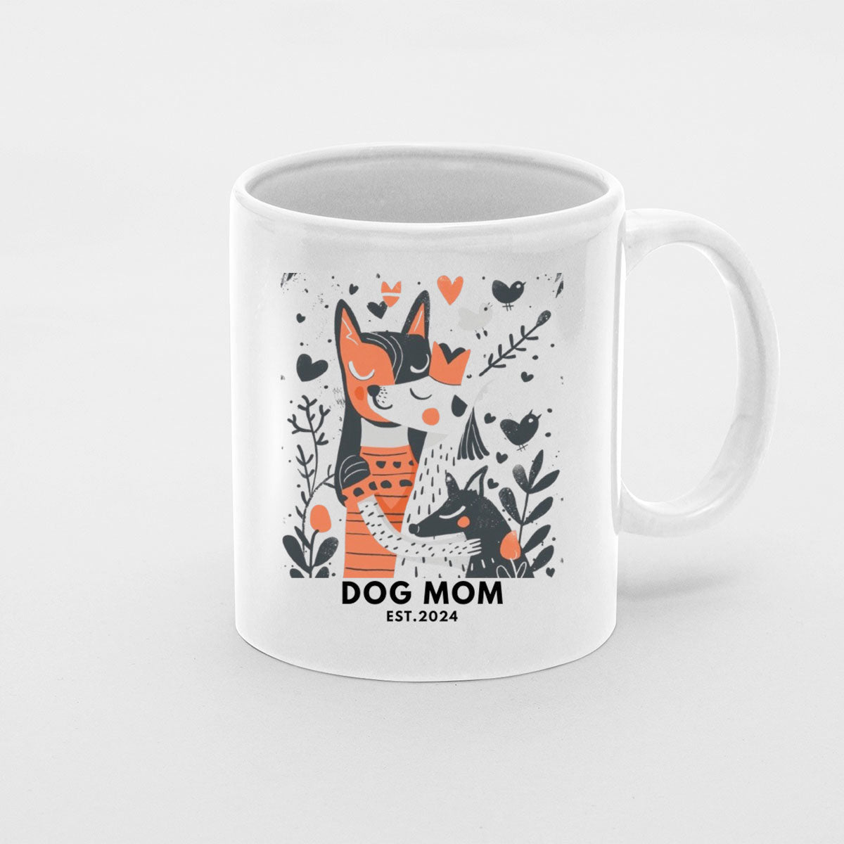 Dog Mom We Love You, Mom Birthday Gift For Mom Gift, Mothers Day Gift From Daughter Son Kids, Mom Mug, Mom Coffee Mug, Mommy Funny Christmas Stick Personalized