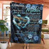Thumbnail for Personalized Custom Name A Precious Mother Love From Your Heart Fleece Blanket Gift For Mom Mother