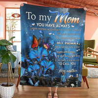 Thumbnail for Personalized Custom Name To My Mom I'm So Proud To Call You My Mother Fleece Sherpa Blanket Gift For Mom Mother