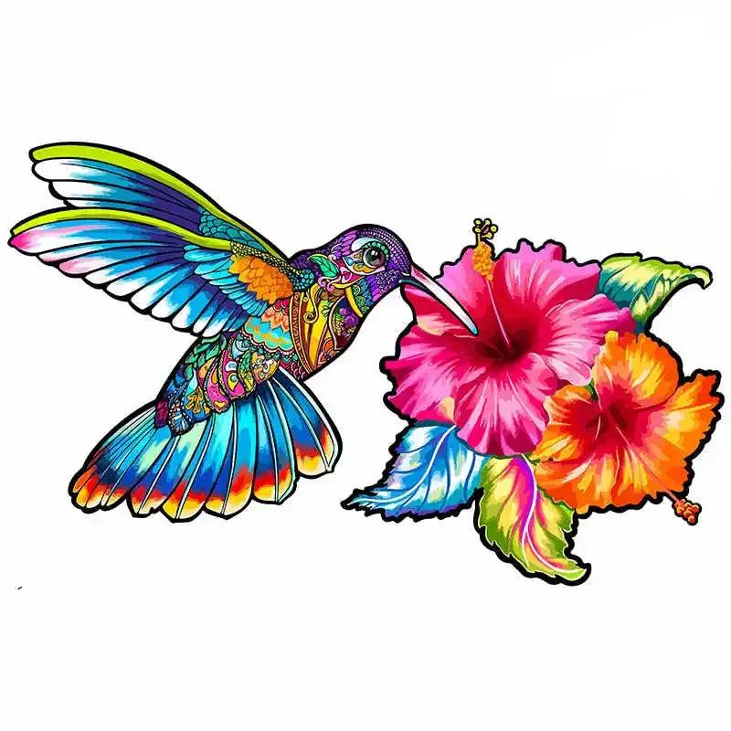 Set 2 Unique Wooden Animal Jigsaw Puzzle, Animal Shape, Wooden Jigsaw Puzzle, Mindfulness & Educational Animals Game for All Ages, Unique Sustainable, Wildlife Gift, Christmas gift Idea C161