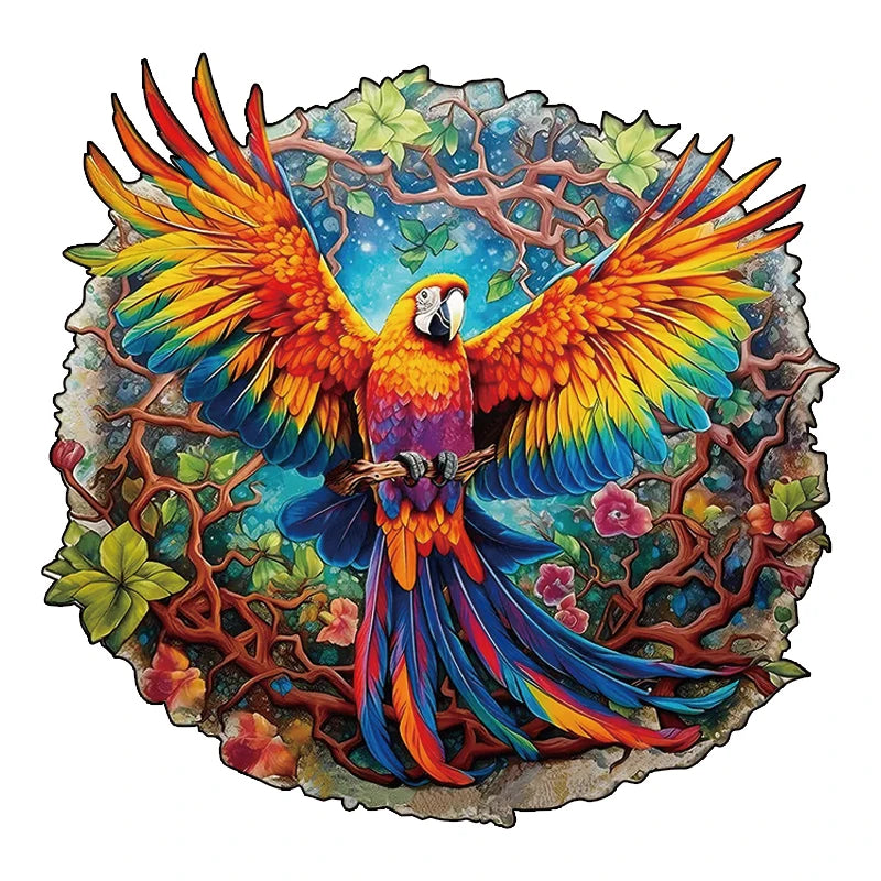 Set 2 Unique Wooden Animal Jigsaw Puzzle, Animal Shape, Wooden Jigsaw Puzzle, Mindfulness & Educational Animals Game for All Ages, Unique Sustainable, Wildlife Gift, Christmas gift Idea C179