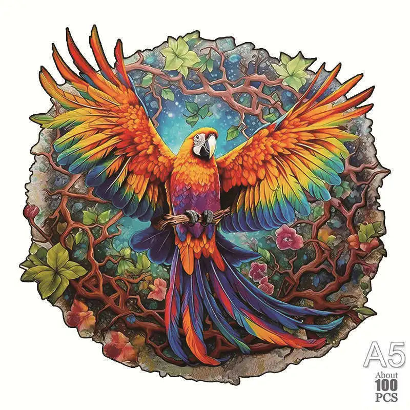 Set 2 Unique Wooden Animal Jigsaw Puzzle, Animal Shape, Wooden Jigsaw Puzzle, Mindfulness & Educational Animals Game for All Ages, Unique Sustainable, Wildlife Gift, Christmas gift Idea C179