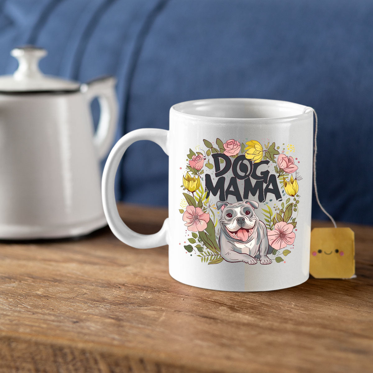 Dog Mama, Mom Birthday Gift For Mom Gift, Mothers Day Gift From Daughter Son Kids, Mom Mug, Mom Coffee Mug, Mommy Funny Christmas Stick Personalized