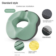 Memory Foam Donut Seat Cushion – Ergonomic Sitting Support Pillow for Office and Home Chairs