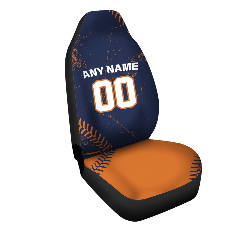 Custom Car Seat Covers Houston Jersey Personalized Baseball Car Seat Covers for Men Women