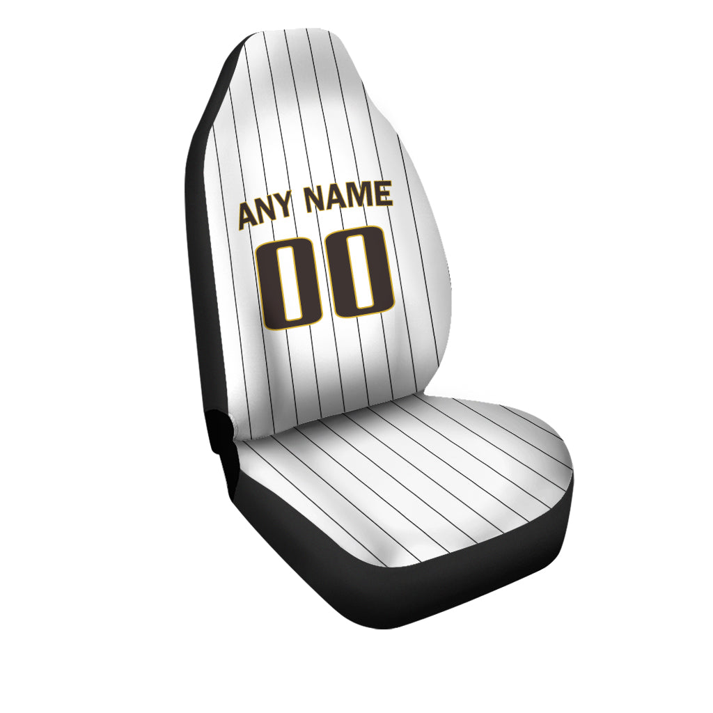 Custom Car Seat Covers San Diego Jersey Personalized Baseball Car Seat Covers for Men Women
