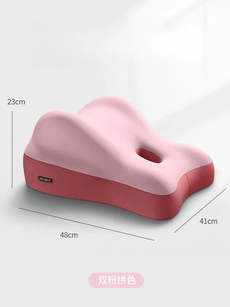 Memory Foam Lumbar Cushion – Breathable Back Support Pillow for Office Chair, Car Seat, and Bed