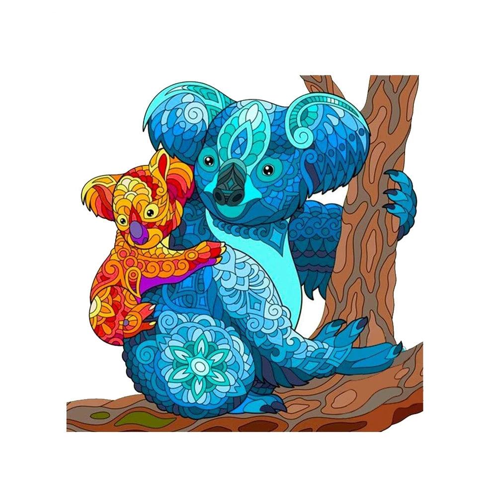 Set 2 Unique Wooden Animal Jigsaw Puzzle, Animal Shape, Wooden Jigsaw Puzzle, Mindfulness & Educational Animals Game for All Ages, Unique Sustainable, Wildlife Gift, Christmas gift Idea C167