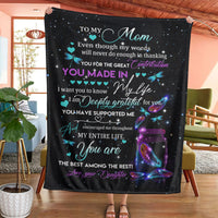 Thumbnail for Personalized Custom Name To My Mom You Are The Best Among Fleece Sherpa Blanket Gift For Mom Mother