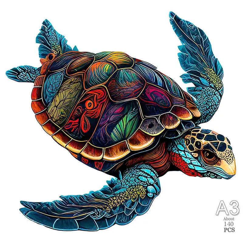 Unique Wooden Animal Jigsaw Puzzle, Animal Shape, Wooden Jigsaw Puzzle, Mindfulness & Educational Animals Game for All Ages, Unique Sustainable, Wildlife Gift, Christmas gift Idea C180