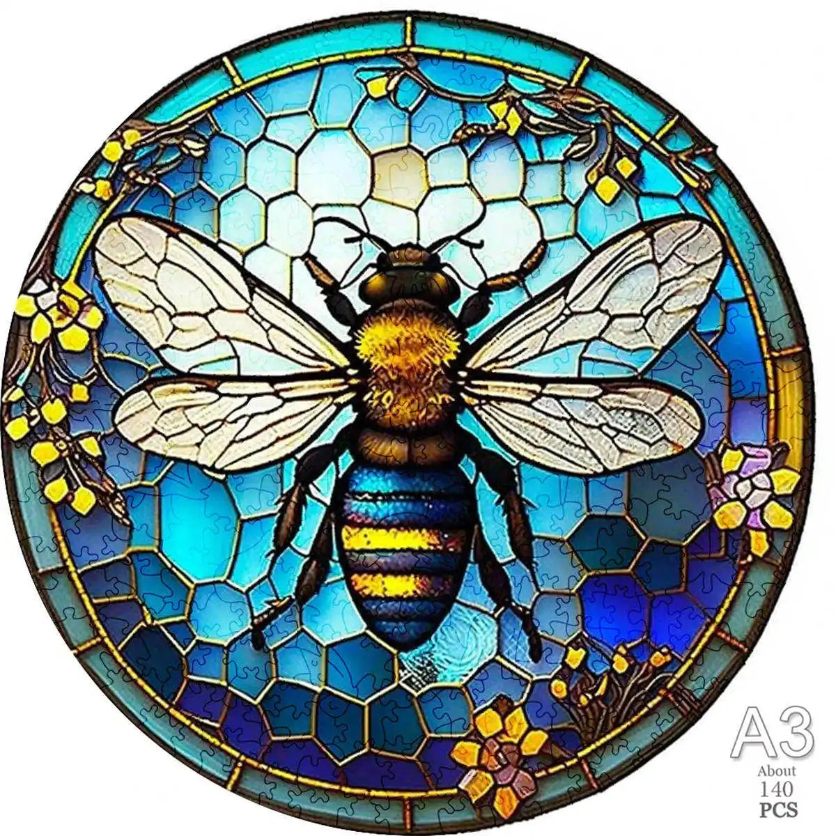 Set 2 Unique Wooden Animal Jigsaw Puzzle, Wooden Jigsaw Puzzle, Mindfulness & Educational Animals Game for All Ages, Unique Sustainable, Wildlife Gift, Christmas gift Idea C193