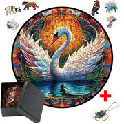 Unique Animal Wooden Jigsaw Puzzles, Swan, DIY Crafts, Educational Toys for Adults and Kids, Perfect Gift Idea, Christmas gift Idea C191