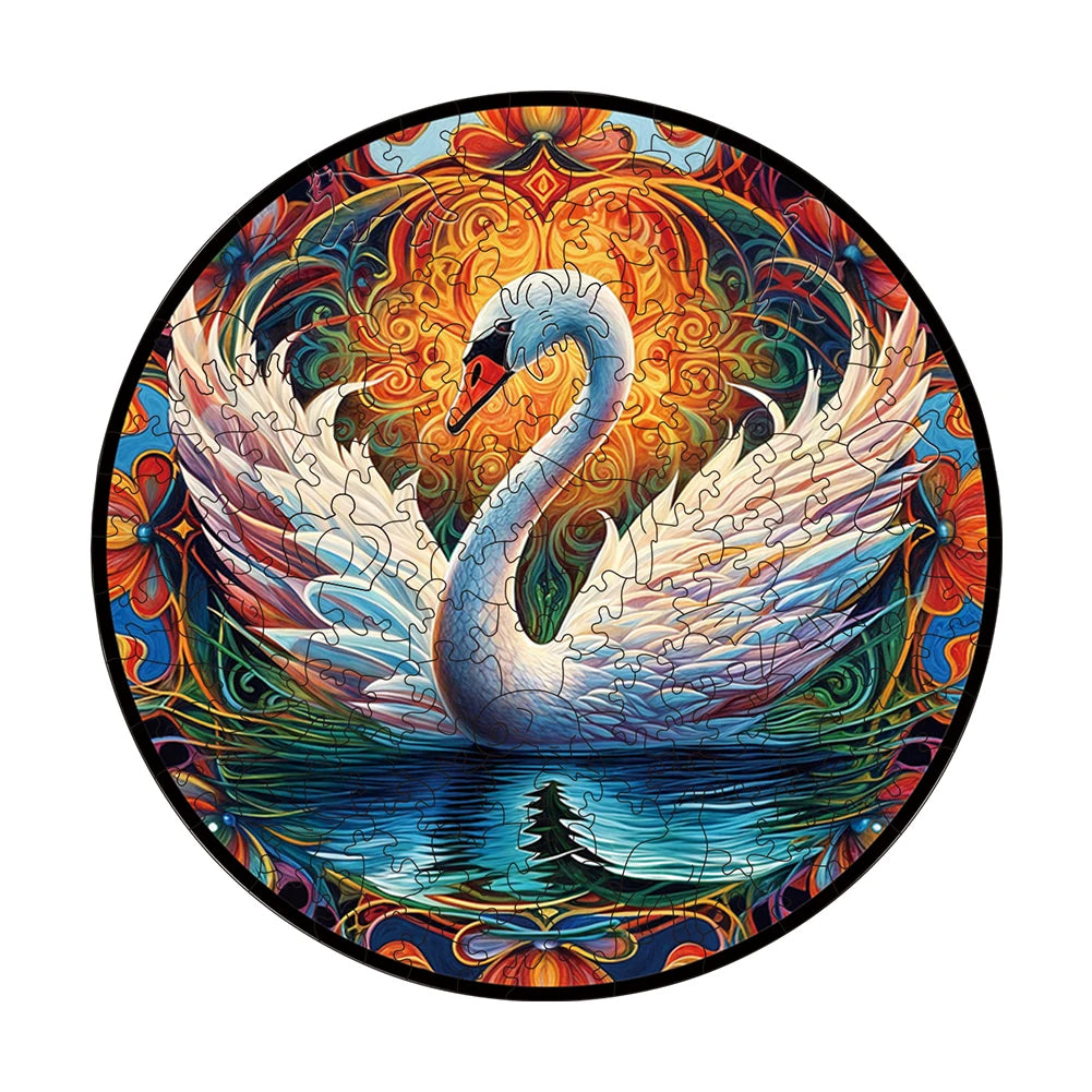 Unique Animal Wooden Jigsaw Puzzles, Swan, DIY Crafts, Educational Toys for Adults and Kids, Perfect Gift Idea, Christmas gift Idea C191