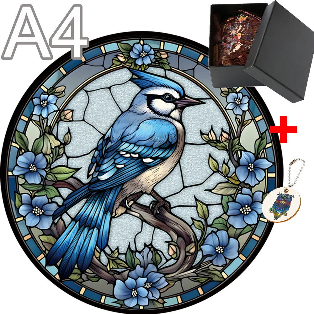 Unique Animal Wooden Jigsaw Puzzles, Bird, DIY Crafts, Educational Toys for Adults and Kids, Perfect Gift Idea, Christmas gift Idea C168